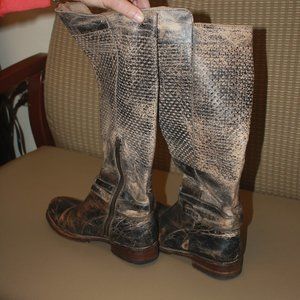 Bed Stu Women's Biltmore Distressed Brn Boots